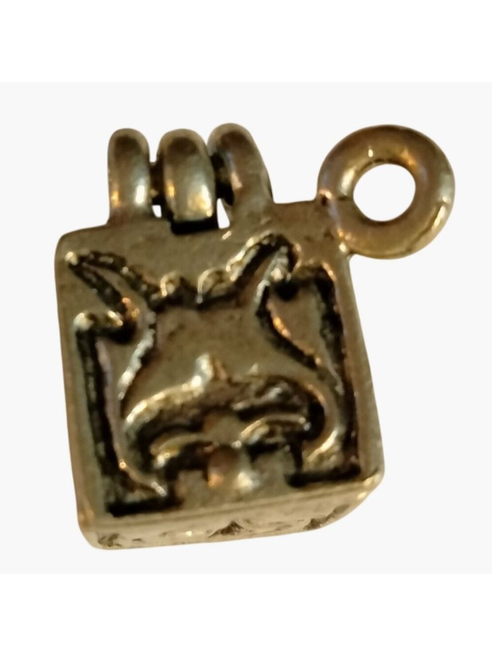 Prayer Box Charm Praying Hands Design Silver Metal - Picture 4 of 14